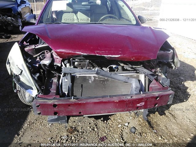 1G1ZT54824F172201 - 2004 CHEVROLET MALIBU LS მუქწითელი ფოტო 6