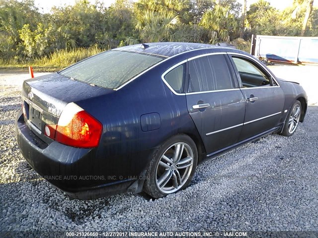 JNKAY01E56M108217 - 2006 INFINITI M35 SPORT Navy photo 4