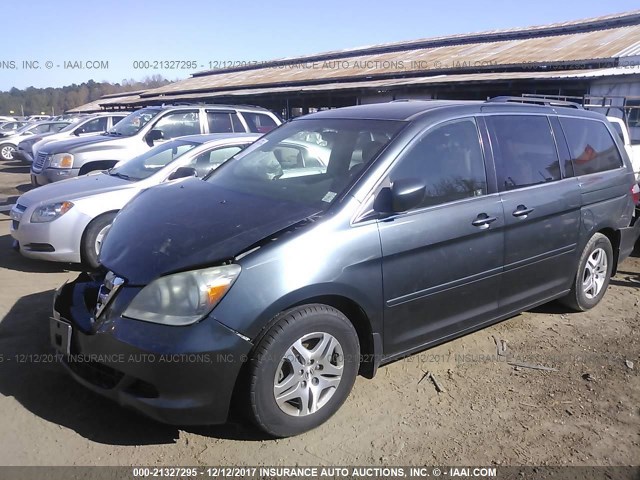5FNRL38626B053673 - 2006 HONDA ODYSSEY EXL ნაცრისფერი ფოტო 2