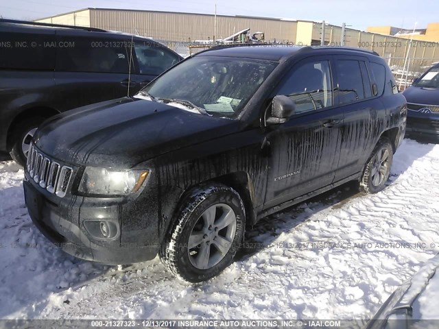 1C4NJDBB6GD571701 - 2016 JEEP COMPASS SPORT BLACK photo 2