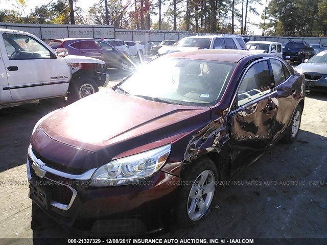 1G11C5SL2FF351894 - 2015 CHEVROLET MALIBU 1LT 红色 照片 2