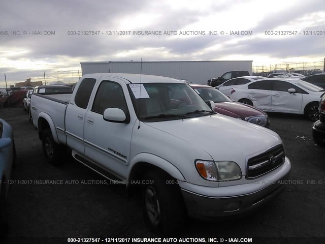 5TBBT481X1S170796 - 2001 TOYOTA TUNDRA ACCESS CAB LIMITED WHITE photo 1