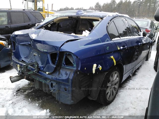 WBAVC935X7KX57542 - 2007 BMW 328 XI BLUE photo 4
