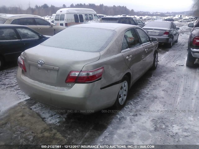 4T1BE46K37U538104 - 2007 TOYOTA CAMRY NEW GENERAT CE/LE/XLE/SE GOLD photo 4