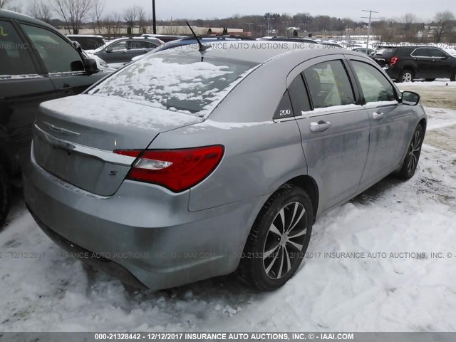 1C3CCBBG2DN720374 - 2013 CHRYSLER 200 TOURING GRAY photo 4