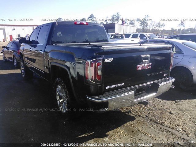 3GTU2NECXHG233337 - 2017 GMC SIERRA K1500 SLT BLACK photo 3