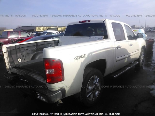 3GCPKSE75CG112576 - 2012 CHEVROLET SILVERADO K1500 LT WHITE photo 4