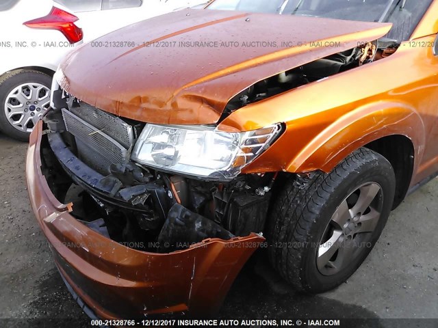 3D4PH1FG4BT511981 - 2011 DODGE JOURNEY MAINSTREET ORANGE photo 6