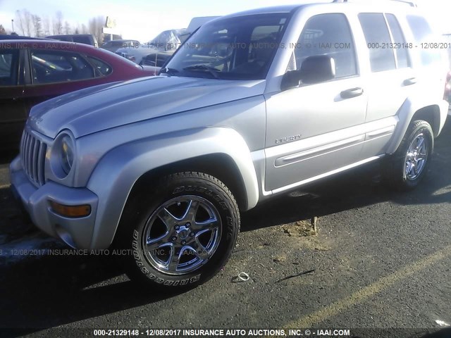 1J4GL58K84W105083 - 2004 JEEP LIBERTY LIMITED SILVER photo 2