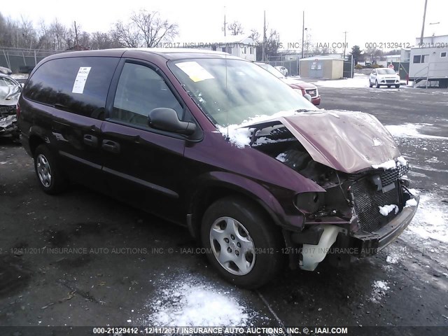 1D4GP24343B104898 - 2003 DODGE GRAND CARAVAN SE PURPLE photo 1