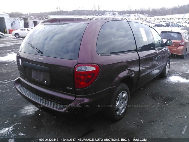 1D4GP24343B104898 - 2003 DODGE GRAND CARAVAN SE PURPLE photo 4