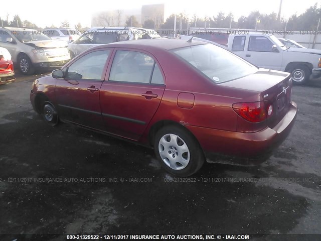 1NXBR32E83Z097420 - 2003 TOYOTA COROLLA CE/LE/S RED photo 3