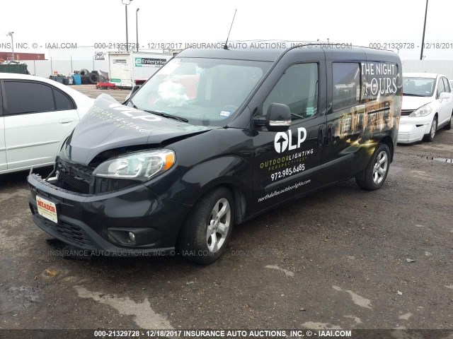 ZFBERFBT7F6190118 - 2015 RAM PROMASTER CITY SLT Noir photo 2