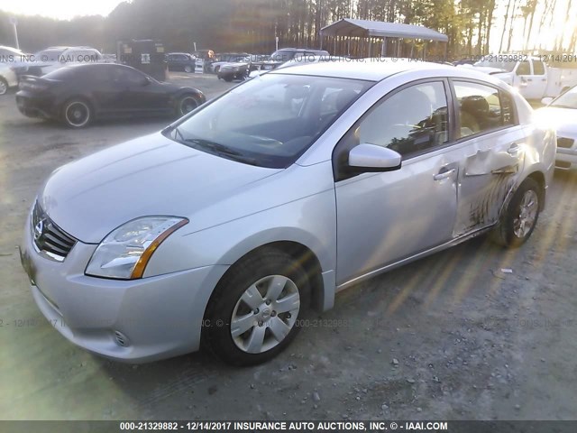 3N1AB6AP7CL709709 - 2012 NISSAN SENTRA 2.0/2.0S/SR/2.0SL SILVER photo 2