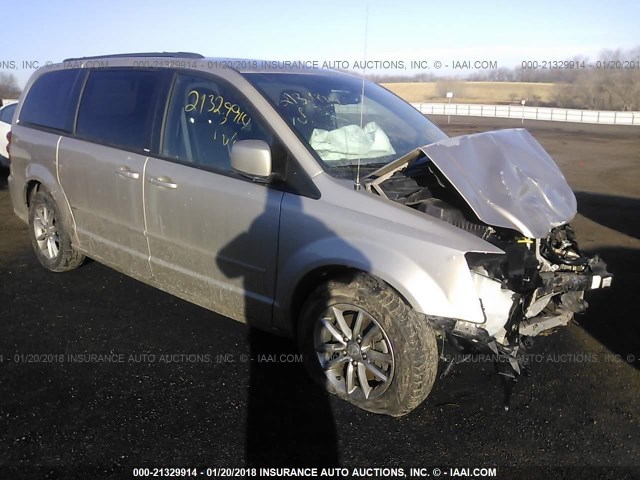 2C4RDGEG7ER260161 - 2014 DODGE GRAND CARAVAN R/T TAN photo 1