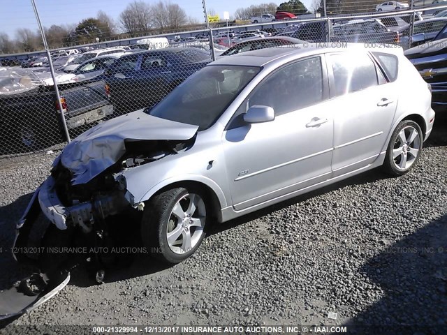 JM1BK343051239624 - 2005 MAZDA 3 HATCHBACK SILVER photo 2