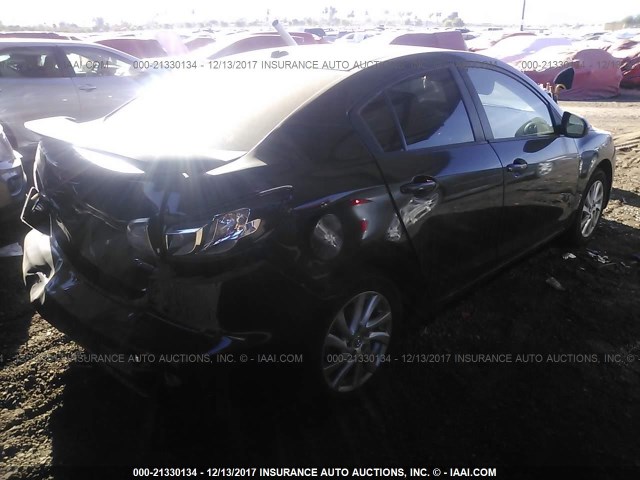 JM1BL1W89C1675492 - 2012 MAZDA 3 I BLACK photo 4