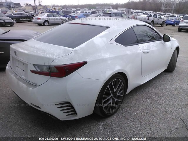 JTHSE5BC0F5001710 - 2015 LEXUS RC 350 WHITE photo 4