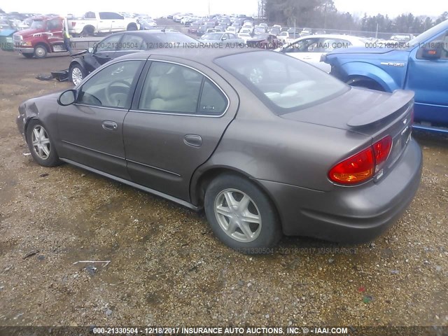 1G3NL52F72C273868 - 2002 OLDSMOBILE ALERO GL GOLD photo 3