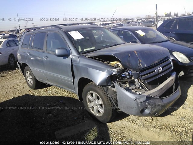 JTEEP21A450106815 - 2005 TOYOTA HIGHLANDER LIMITED BLUE photo 1