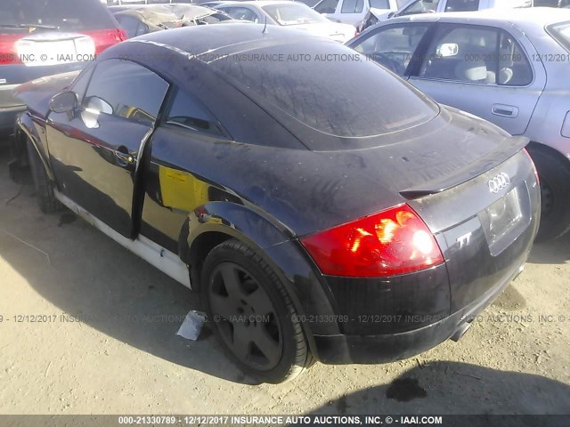 TRUWT28N711010796 - 2001 AUDI TT QUATTRO BLACK photo 3