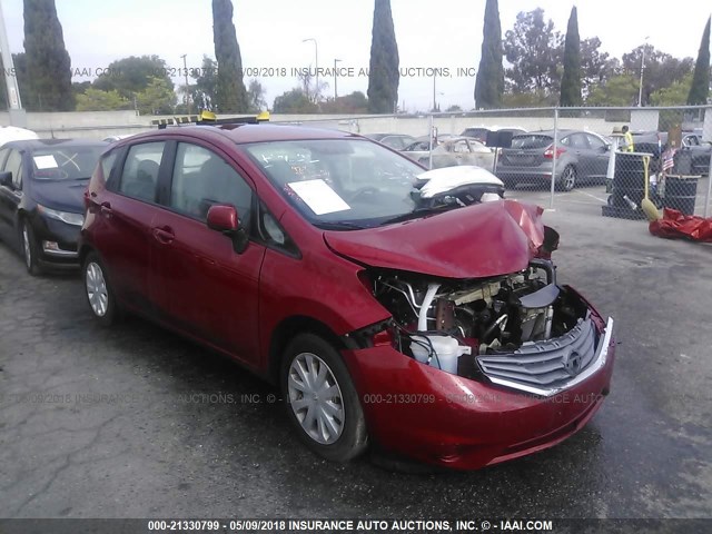 3N1CE2CP6EL392000 - 2014 NISSAN VERSA NOTE S/S PLUS/SV/SL RED photo 1