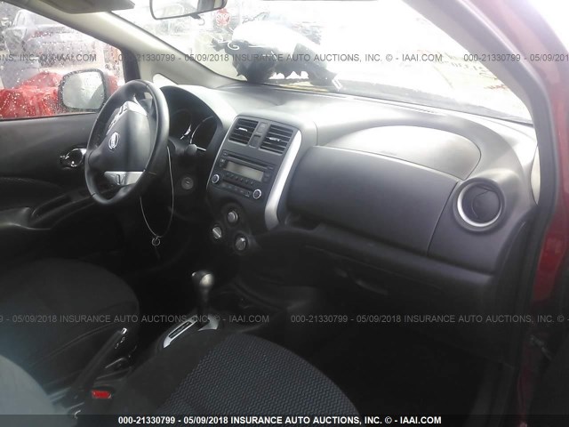 3N1CE2CP6EL392000 - 2014 NISSAN VERSA NOTE S/S PLUS/SV/SL RED photo 5