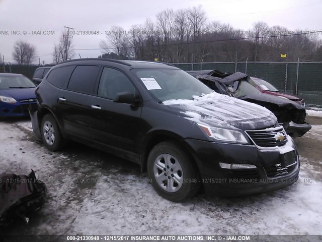 1GNKVFKDXFJ240485 - 2015 CHEVROLET TRAVERSE LS BLACK photo 1