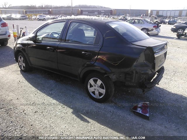 KL1TD5DE0AB099579 - 2010 CHEVROLET AVEO LS/LT 黑色 照片 3