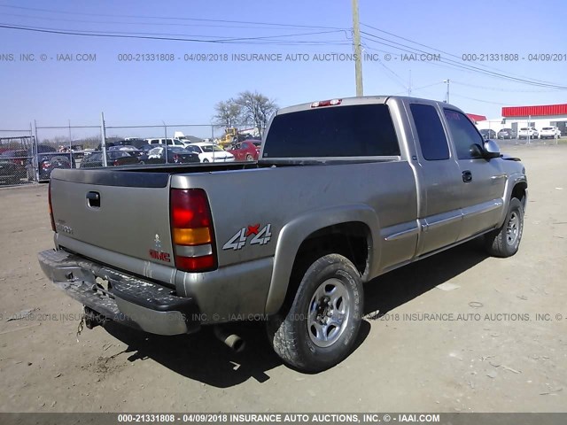 2GTEK19TX21428314 - 2002 GMC NEW SIERRA K1500 GOLD photo 4