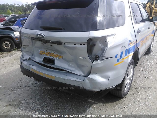 1FM5K8AR2GGB35716 - 2016 FORD EXPLORER POLICE INTERCEPTOR SILVER photo 6