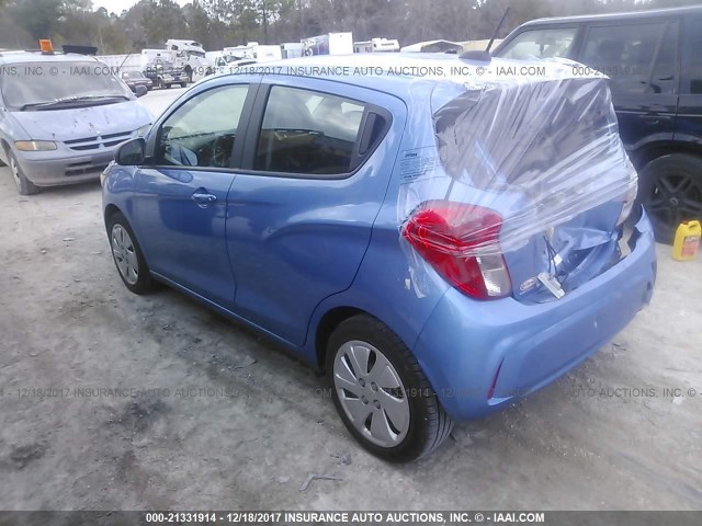 KL8CB6SA7HC738638 - 2017 CHEVROLET SPARK LS BLUE photo 3