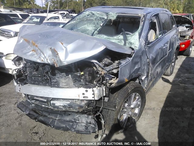 5TDKKRFH8FS041101 - 2015 TOYOTA HIGHLANDER XLE ვერცხლისფერი ფოტო 2