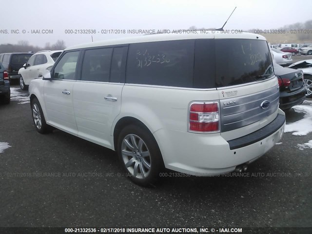 2FMHK6DC6CBD00614 - 2012 FORD FLEX LIMITED WHITE photo 3