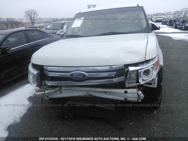 2FMHK6DC6CBD00614 - 2012 FORD FLEX LIMITED WHITE photo 6