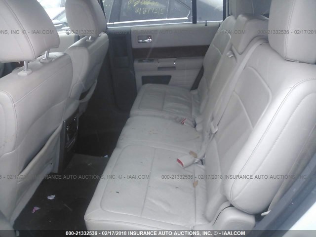 2FMHK6DC6CBD00614 - 2012 FORD FLEX LIMITED WHITE photo 8