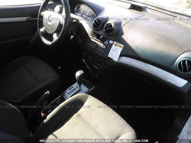 KL1TD5DE5BB129614 - 2011 CHEVROLET AVEO LS/LT 白色 照片 5