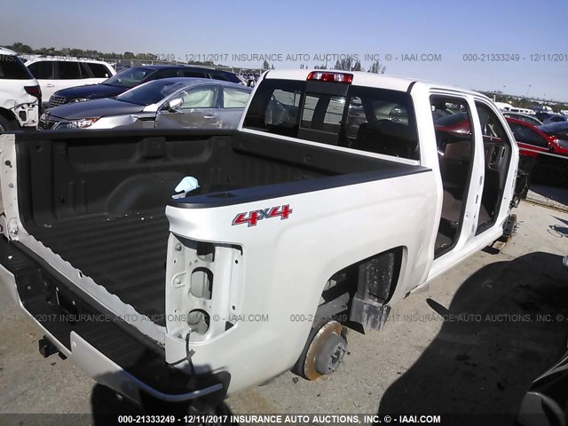 3GCUKTEC3GG304459 - 2016 CHEVROLET SILVERADO K1500 HIGH COUNTRY WHITE photo 4