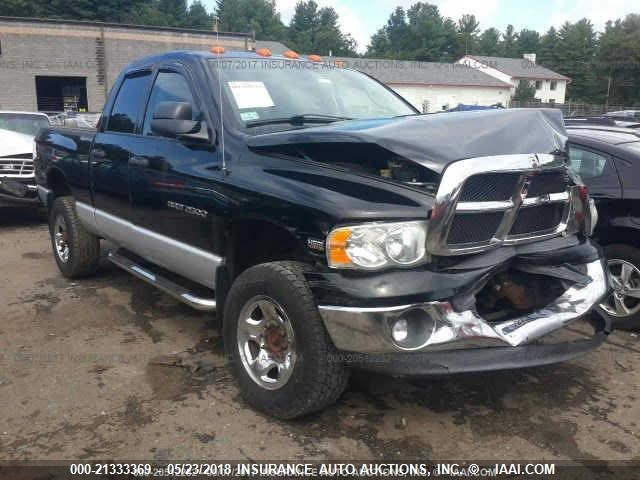 3D7KU28DX4G171930 - 2004 DODGE RAM 2500 ST/SLT BLACK photo 1