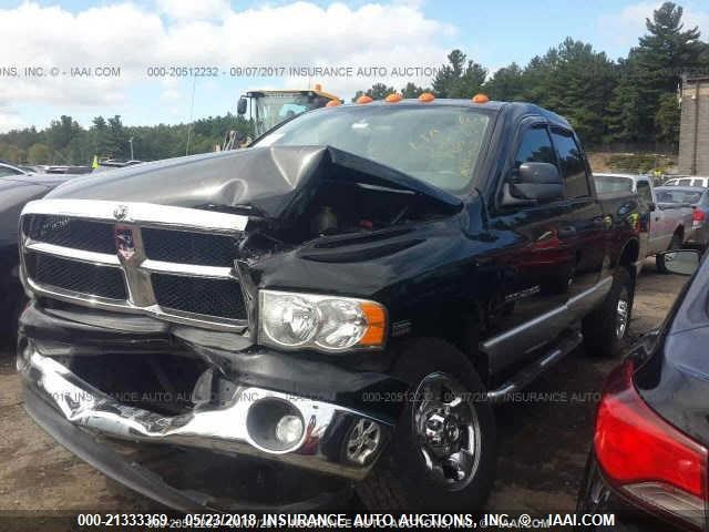 3D7KU28DX4G171930 - 2004 DODGE RAM 2500 ST/SLT BLACK photo 2