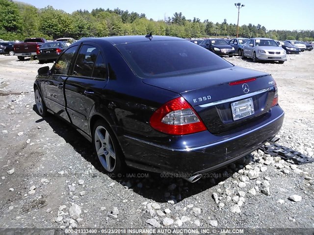 WDBUF87X49B410379 - 2009 MERCEDES-BENZ E 350 4MATIC BLUE photo 3