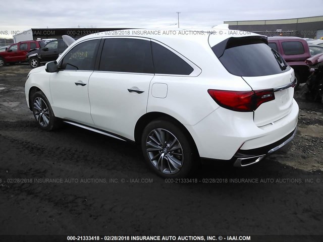 5FRYD3H78HB006053 - 2017 ACURA MDX TECHNOLOGY WHITE photo 3
