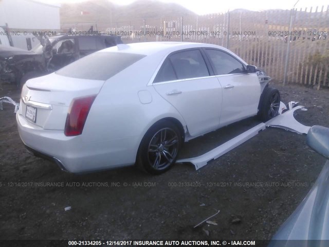 1G6AY5SS0J0125576 - 2018 CADILLAC CTS PREMIUM LUXURY WHITE photo 4