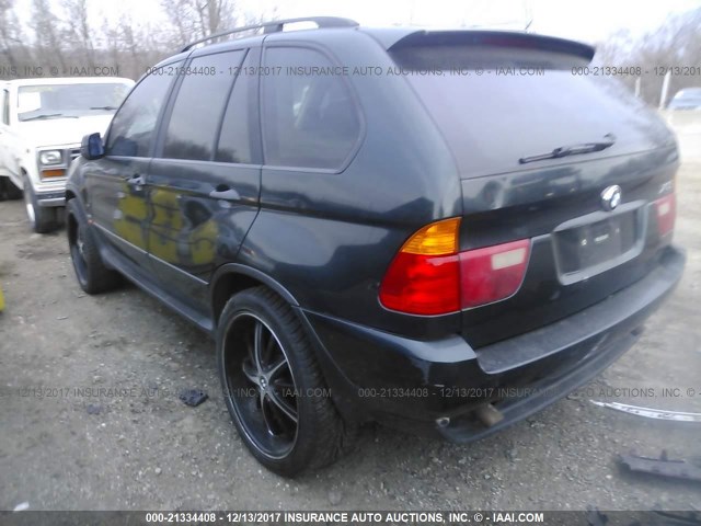 WBAFA53591LM88065 - 2001 BMW X5 3.0I GREEN photo 3