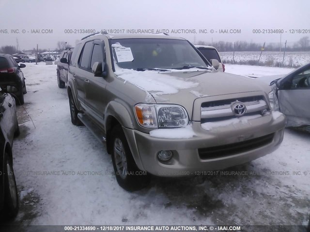 5TDZT38AX6S265317 - 2006 TOYOTA SEQUOIA LIMITED BEIGE photo 1