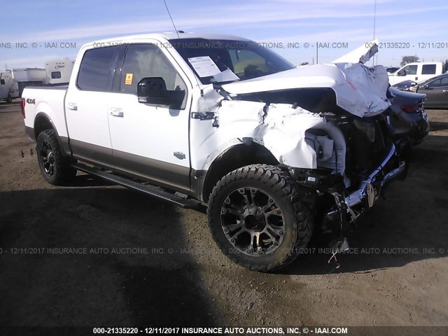 1FTEW1EF2GKE93105 - 2016 FORD F150 SUPERCREW WHITE photo 1