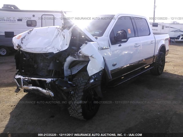 1FTEW1EF2GKE93105 - 2016 FORD F150 SUPERCREW WHITE photo 2