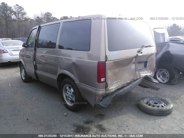 1GNDM19X33B103375 - 2003 CHEVROLET ASTRO GOLD photo 3