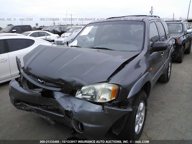 4F2YU09102KM23056 - 2002 MAZDA TRIBUTE LX/ES GRAY photo 2