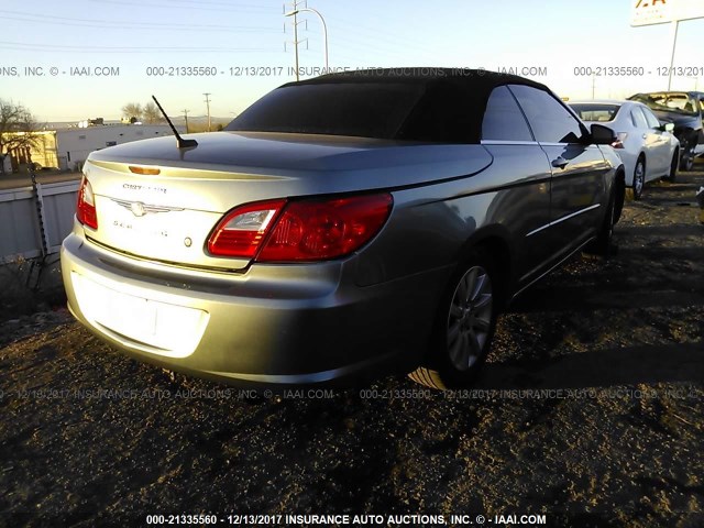 1C3BC5ED8AN177297 - 2010 CHRYSLER SEBRING TOURING GRAY photo 4